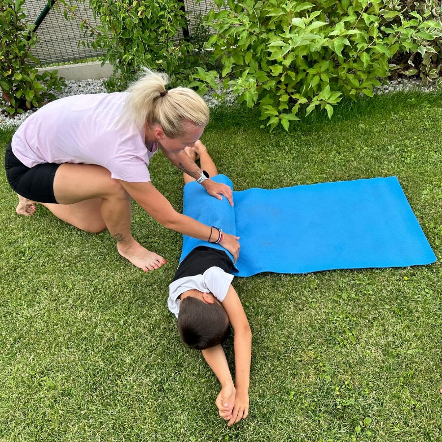 diastaza - rolovani do podlozky